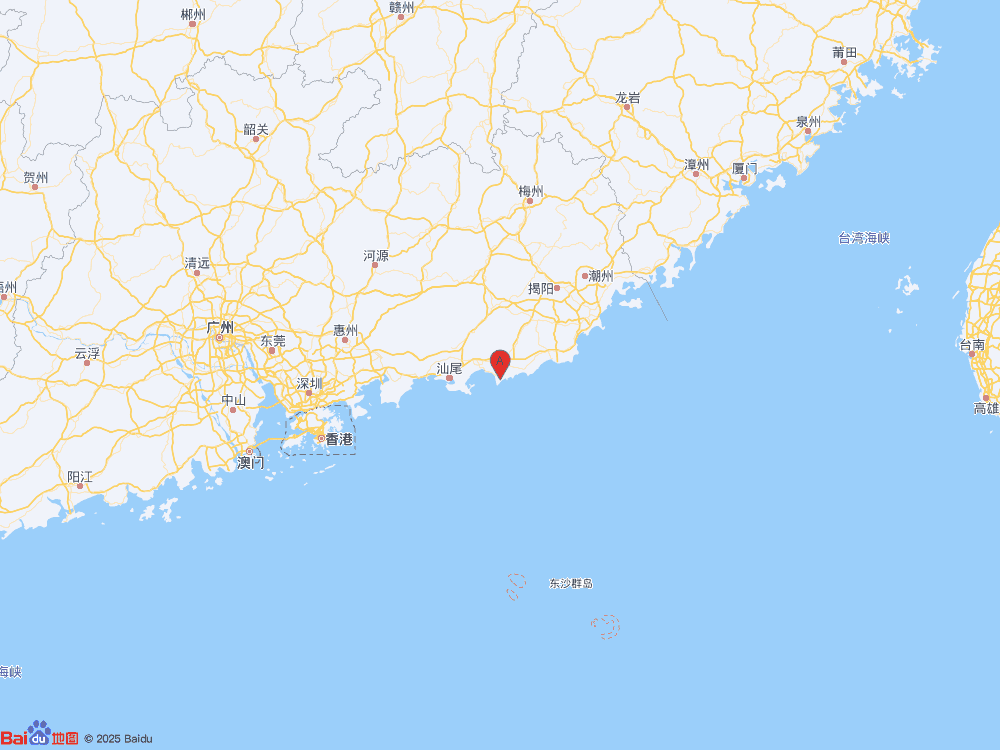 广东汕尾市陆丰市（北纬22.83度，东经115.85度）发生3.0级地震
