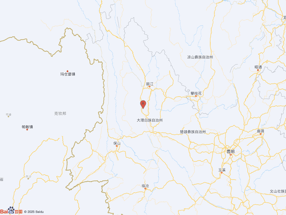 云南大理州洱源县发生3.0级地震
