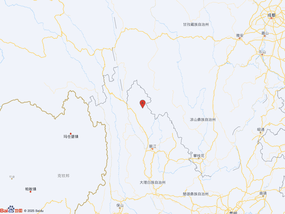 云南迪庆州香格里拉市发生3.0级地震